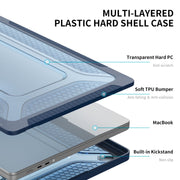 For MacBook Pro 14.2 A2442/A2779 2023 ENKAY Hat-Prince 3 in 1 Protective Bracket  Case Cover Hard Shell with TPU Keyboard Film / Anti-dust Plugs, Version:EU(Black)