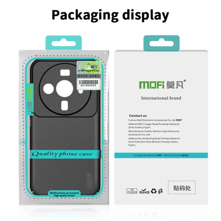 For Huawei Nova 10 Pro MOFI Fandun Series Frosted PC Ultra-thin Phone Case(Black)