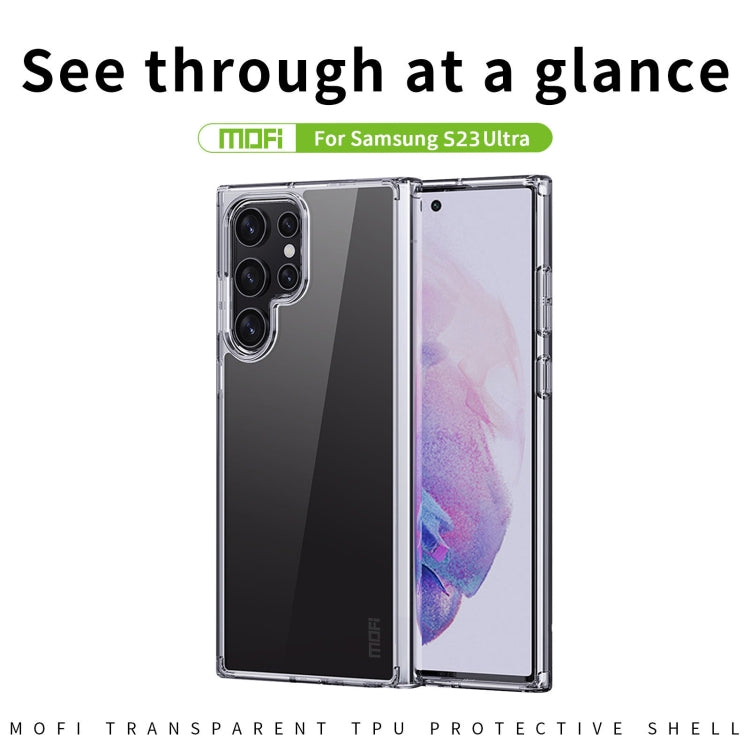 For Samsung Galaxy S23 Ultra MOFI Ming Series Ultra-thin TPU Phone Case(Transparent) - Galaxy S23 Ultra 5G Cases by MOFI | Online Shopping South Africa | PMC TechLife
