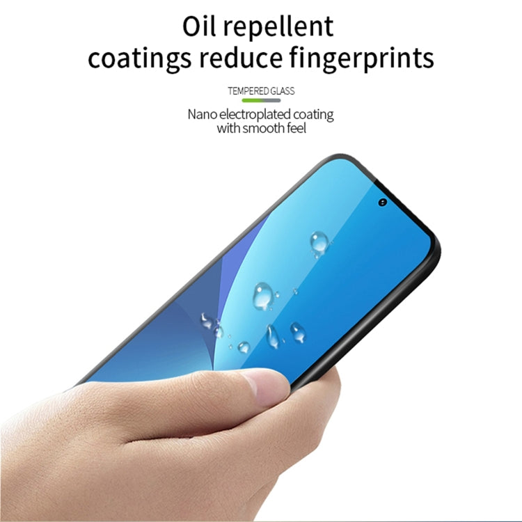 For Google Pixel 7 Pro MOFI 9H 3D Explosion-proof Curved Screen Tempered Glass Film(Black) - Google Tempered Glass by MOFI | Online Shopping South Africa | PMC TechLife | Buy Now Pay Later Mobicred