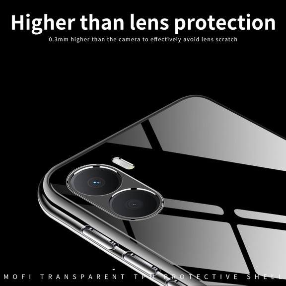 For Honor Play 40 Plus  5G MOFI Ming Series Ultra-thin TPU Phone Case(Transparent)