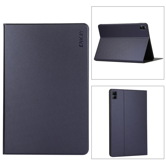 For Xiaomi Redmi Pad 10.61 ENKAY Hat-Prince Auto Sleep and Wake Up PU Leather Stand Case Shockproof Cover(Dark Blue) - free shipping - PMC Jewellery - Order now!