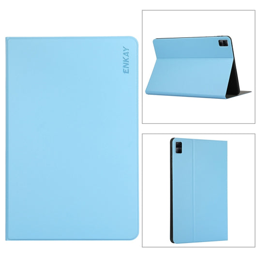 For Xiaomi Redmi Pad 10.61 ENKAY Hat-Prince Auto Sleep and Wake Up PU Leather Stand Case Shockproof Cover(Light Blue) - free shipping - PMC Jewellery - Order now!