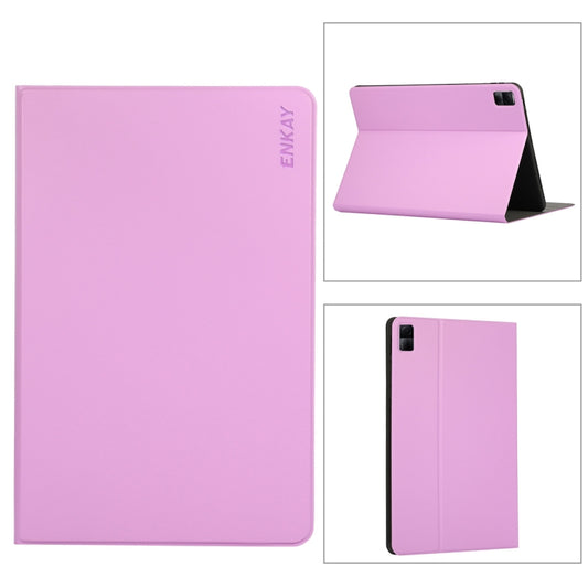 For Xiaomi Redmi Pad 10.61 ENKAY Hat-Prince Auto Sleep and Wake Up PU Leather Stand Case Shockproof Cover(Purple) - free shipping - PMC Jewellery - Order now!