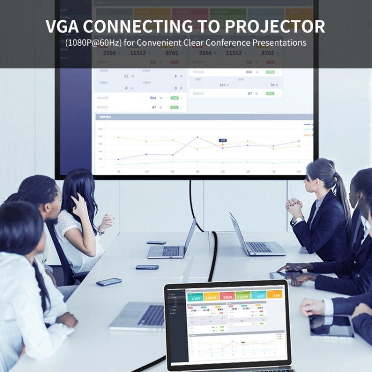 JUNSUNMAY 7 in 1 Type-C to 4K HDMI / VGA / 1000M Ethernet Docking Station Adapter USB C Hub - free shipping - PMC Jewellery - Order now!