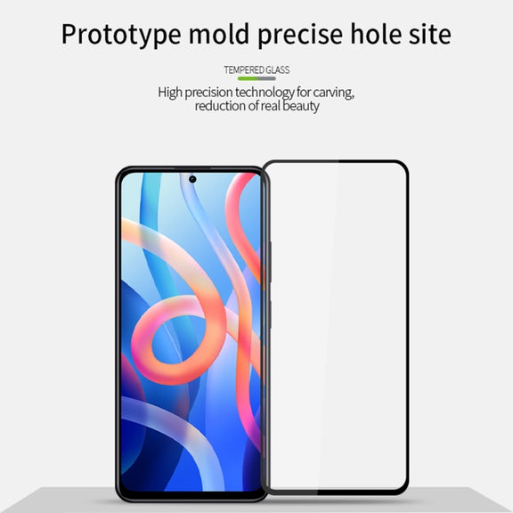 For Xiaomi Redmi Note12 MOFI 9H 2.5D Full Screen Tempered Glass Film(Black)