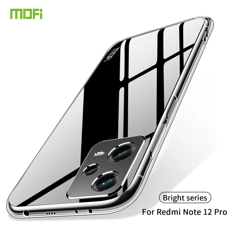 For XiaomiRedmi Note 12 Pro 5G China MOFI Ming Series Ultra-thin TPU Phone Case(Transparent) - Note 12 Pro Cases by MOFI | Online Shopping South Africa | PMC TechLife