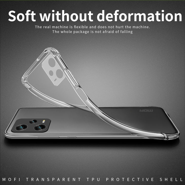 For XiaomiRedmi Note 12 Pro 5G China MOFI Ming Series Ultra-thin TPU Phone Case(Transparent) - Note 12 Pro Cases by MOFI | Online Shopping South Africa | PMC TechLife
