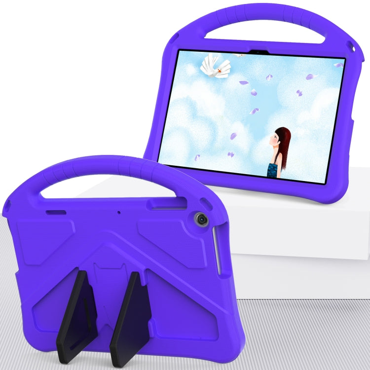 For Lenovo Tab M10 3rd Gen TB328FU / TB328XU 2022 EVA Shockproof Tablet Protective Case with Holder(Purple)