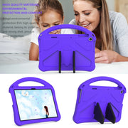 For Lenovo Tab M10 3rd Gen TB328FU / TB328XU 2022 EVA Shockproof Tablet Protective Case with Holder(Purple)