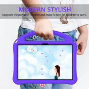 For Lenovo Tab M10 3rd Gen TB328FU / TB328XU 2022 EVA Shockproof Tablet Protective Case with Holder(Purple)