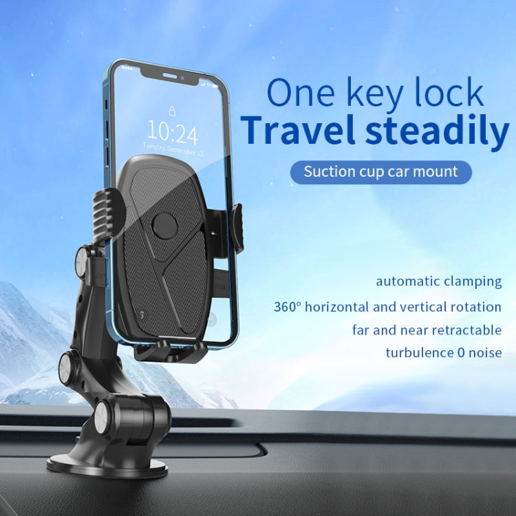 XZ3+JZ3 Suction Cup Type Car Holder Fixed Shockproof Mobile Phone Stand GPS Navigation Holder - free shipping - PMC Jewellery - Order now!