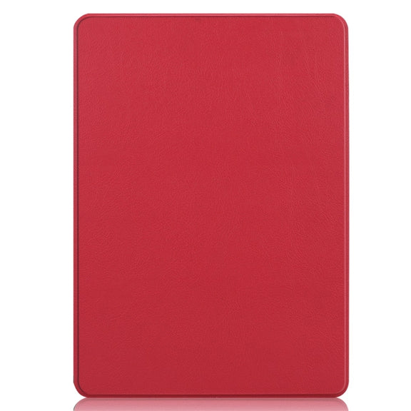 For Microsoft Surface Pro 9 JUNSUNMAY Custer Solid Color 3-Fold Stand Leather Tablet Case(Red)