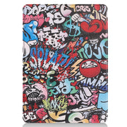 For Microsoft Surface Pro 9 JUNSUNMAY Custer Painted Stand Leather Tablet Case(Graffiti)