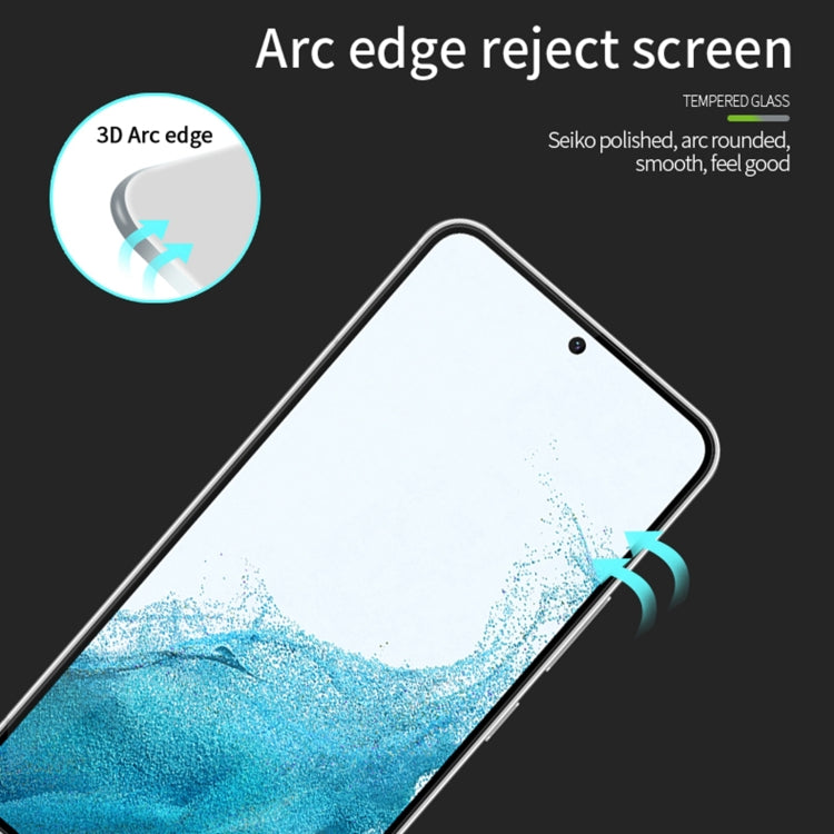 For Samsung Galaxy S23+ 5G MOFI 9H 3D Curved Explosion-proof Tempered Glass Film(Black) - Galaxy S23+ 5G Tempered Glass by MOFI | Online Shopping South Africa | PMC TechLife