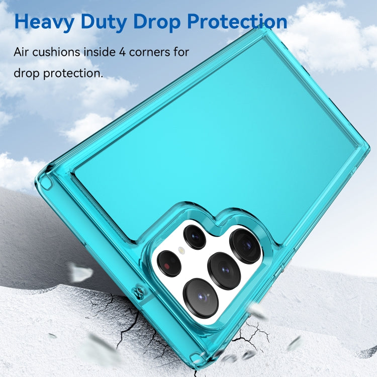 For Samsung Galaxy S23 Ultra 5G Candy Series TPU Phone Case(Transparent Blue) - Galaxy S23 Ultra 5G Cases by PMC TechLife | Online Shopping South Africa | PMC TechLife