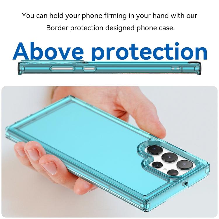 For Samsung Galaxy S23 Ultra 5G Candy Series TPU Phone Case(Transparent Blue)