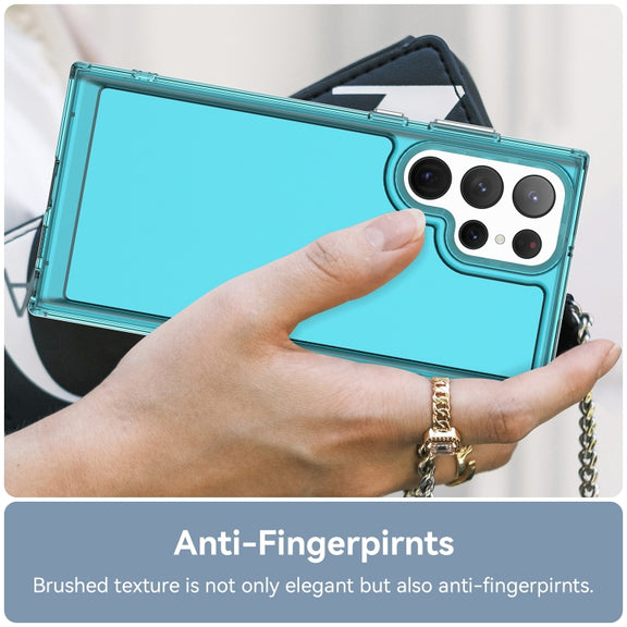 For Samsung Galaxy S23 Ultra 5G Candy Series TPU Phone Case(Transparent Blue)