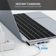 ENKAY Hat-Prince 5 in 2 Hub Type-C to 4K HDMI / USB 3.0 Docking Station Adapter