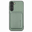 For Samsung Galaxy S23 5G Carbon Fiber Leather Card Magsafe Case(Green) - Galaxy S23 5G Cases by PMC TechLife | Online Shopping South Africa | PMC TechLife | Buy Now Pay Later Mobicred