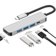 ENKAY Hat-Prince 5 in 1 Type-C Hub 4K HDMI Converter Docking Station USB 3.0 Adapter - free shipping - PMC TechLife - Order now!