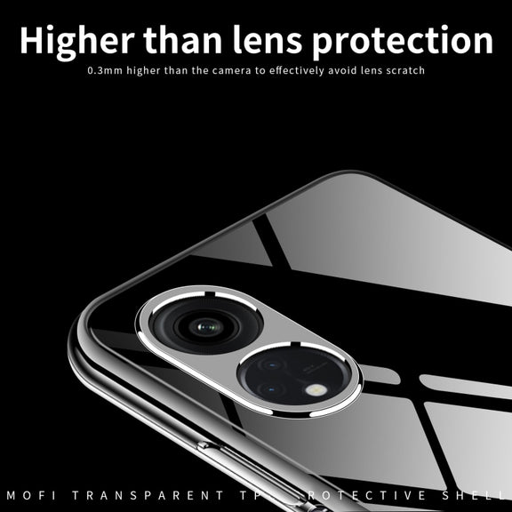 For OPPO A58 5G MOFI Ming Series Ultra-thin TPU Phone Case(Transparent)