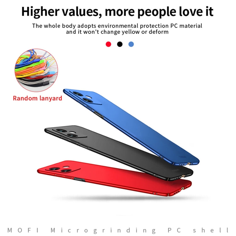 For Xiaomi Redmi Note 12 China MOFI Micro Frosted PC Ultra-thin Hard Case(Red) - Note 12 Cases by MOFI | Online Shopping South Africa | PMC TechLife