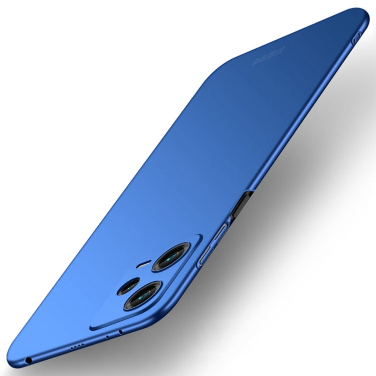 For Xiaomi Redmi Note 12 Pro 5G China MOFI Micro Frosted PC Ultra-thin Hard Case(Blue) - Xiaomi Cases by MOFI | Online Shopping South Africa | PMC TechLife | Buy Now Pay Later Mobicred