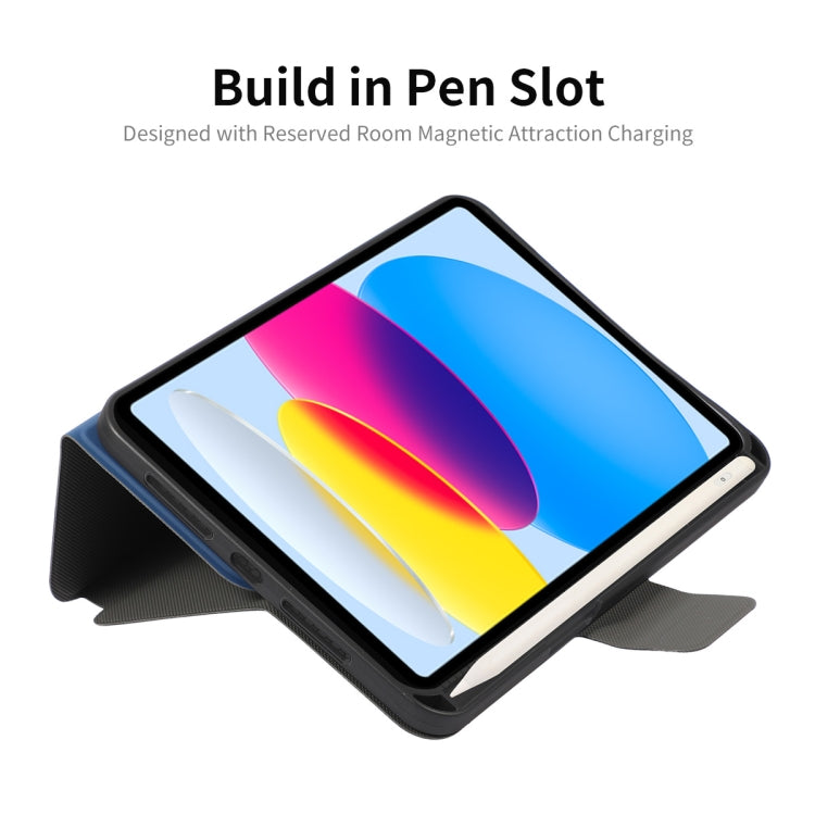 For iPad 2025 / 2022 ENKAY TPU Back Cover Smart Leather Tablet Case with Pen Slot & Holder(Light Green) - free shipping - PMC Jewellery - Order now!