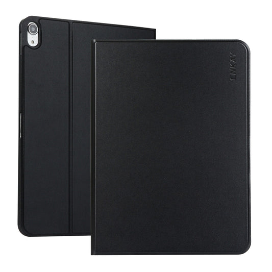 For iPad 2025 / 2022 ENKAY PC Back Cover Smart Leather Tablet Case with Pen Slot & Holder(Black) - free shipping - PMC Jewellery - Order now!