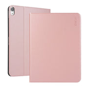 For iPad 2025 / 2022 ENKAY PC Back Cover Smart Leather Tablet Case with Pen Slot & Holder(Pink)
