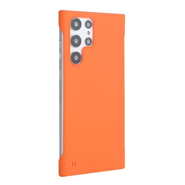 For Samsung Galaxy S23 Ultra 5G ENKAY Matte Frameless Hard PC Case(Orange)