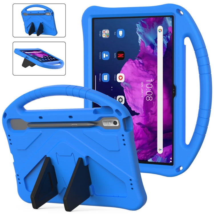 For Lenovo Tab P11 Pro 11.2 2023 TB-132FU / TB-138FC / P11 Pro11.5 2022 TB-J706F 2021 / TB-J716 2022 EVA Shockproof Tablet Case with Holder(Blue) - Lenovo by PMC TechLife | Online Shopping South Africa | PMC TechLife | Buy Now Pay Later Mobicred