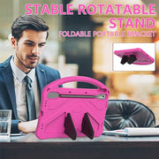 For Lenovo Tab P11 Pro 11.2 2023 TB-132FU / TB-138FC / P11 Pro11.5 2022 TB-J706F 2021 / TB-J716 2022 EVA Shockproof Tablet Case with Holder(Rose Red)