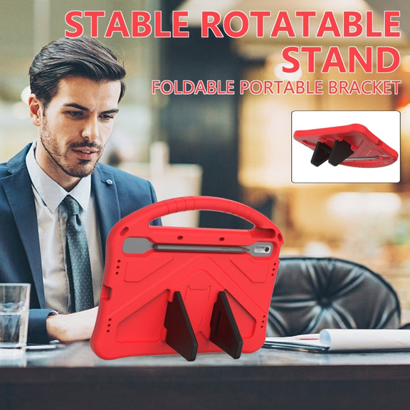For Lenovo Tab P11 Pro 11.2 2023 TB-132FU / TB-138FC / P11 Pro11.5 2022 TB-J706F 2021 / TB-J716 2022 EVA Shockproof Tablet Case with Holder(Red)