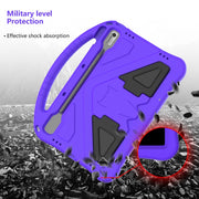 For Lenovo Tab P11 Pro 11.2 2023 TB-132FU / TB-138FC / P11 Pro11.5 2022 TB-J706F 2021 / TB-J716 2022 EVA Shockproof Tablet Case with Holder(Purple)