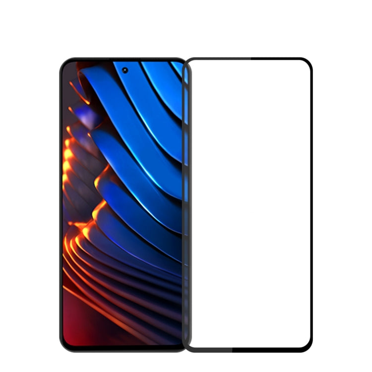 For Xiaomi Poco X5 Pro MOFI 9H 2.5D Full Screen Tempered Glass Film(Black) -  by MOFI | Online Shopping South Africa | PMC TechLife | Buy Now Pay Later Mobicred