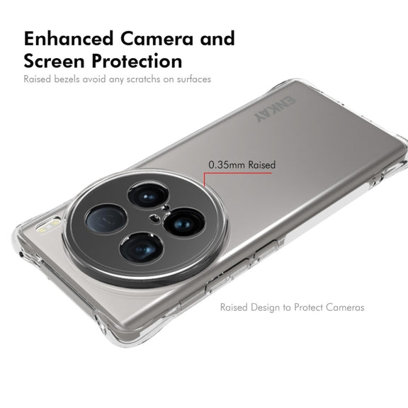 For vivo X100 Ultra 5G ENKAY Hat-Prince Transparent TPU Shockproof Phone Case