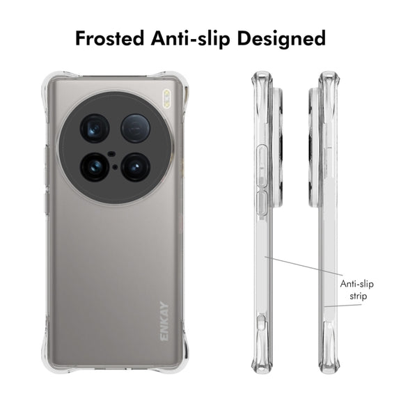 For vivo X100 Ultra 5G ENKAY Hat-Prince Transparent TPU Shockproof Phone Case
