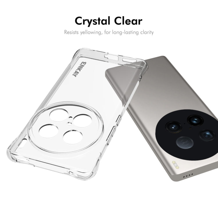 For vivo X100 Ultra 5G ENKAY Hat-Prince Transparent TPU Shockproof Phone Case