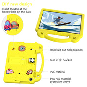 For Lenovo Tab M10 3rd Gen TB328FU / TB328XU 2022 10.1 Handle Kickstand Children EVA Shockproof Tablet Case(Yellow)