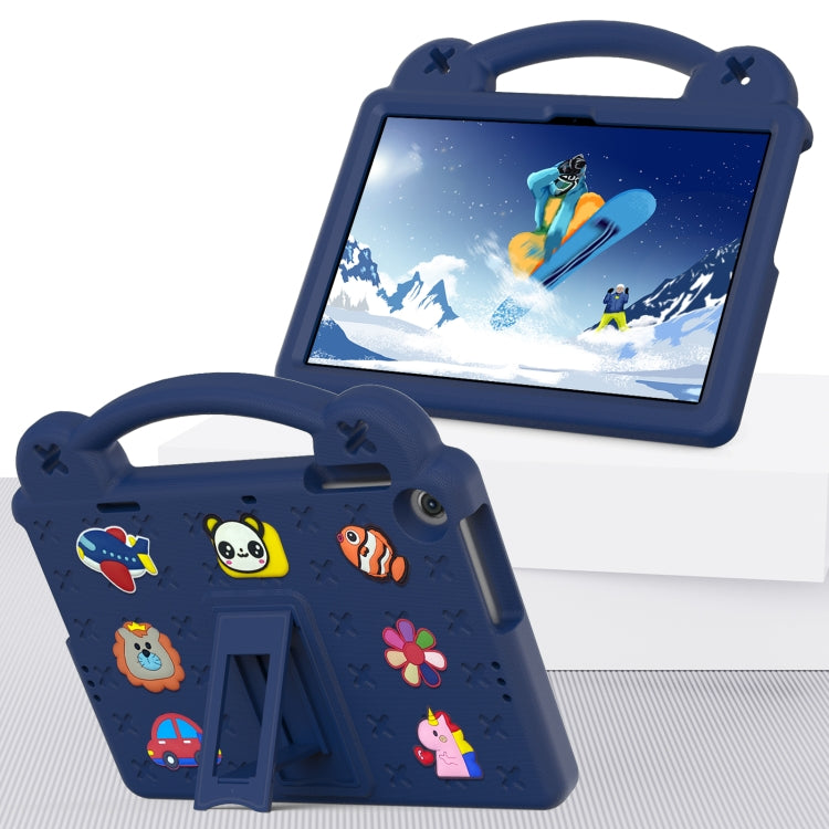 For Lenovo Tab M10 3rd Gen TB328FU / TB328XU 2022 10.1 Handle Kickstand Children EVA Shockproof Tablet Case(Navy Blue) - Lenovo by PMC Jewellery | Online Shopping South Africa | PMC Jewellery | Buy Now Pay Later Mobicred