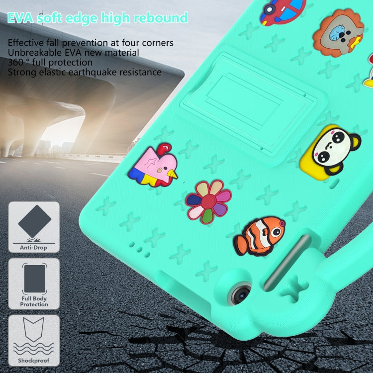 For Huawei MatePad T10S 10.1 / T10 9.7 / Honor Pad X8 10.1 Handle Kickstand Children EVA Shockproof Tablet Case(Mint Green) - Honor by PMC TechLife | Online Shopping South Africa | PMC TechLife