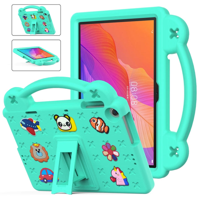 For Huawei MatePad T10S 10.1 / T10 9.7 / Honor Pad X8 10.1 Handle Kickstand Children EVA Shockproof Tablet Case(Mint Green) - Honor by PMC TechLife | Online Shopping South Africa | PMC TechLife