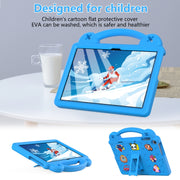 For Huawei MatePad T10S 10.1 / T10 9.7 / Honor Pad X8 10.1 Handle Kickstand Children EVA Shockproof Tablet Case(Sky Blue)