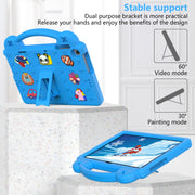 For Huawei MatePad T10S 10.1 / T10 9.7 / Honor Pad X8 10.1 Handle Kickstand Children EVA Shockproof Tablet Case(Sky Blue)