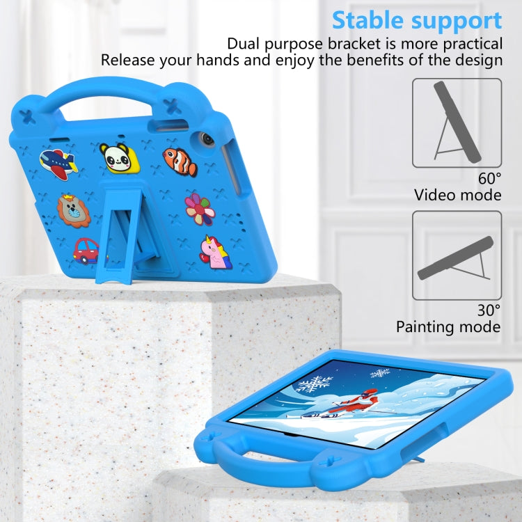 For Huawei MatePad T10S 10.1 / T10 9.7 / Honor Pad X8 10.1 Handle Kickstand Children EVA Shockproof Tablet Case(Sky Blue)