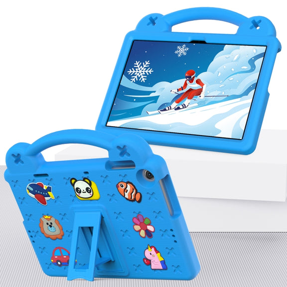 For Huawei MatePad T10S 10.1 / T10 9.7 / Honor Pad X8 10.1 Handle Kickstand Children EVA Shockproof Tablet Case(Sky Blue)