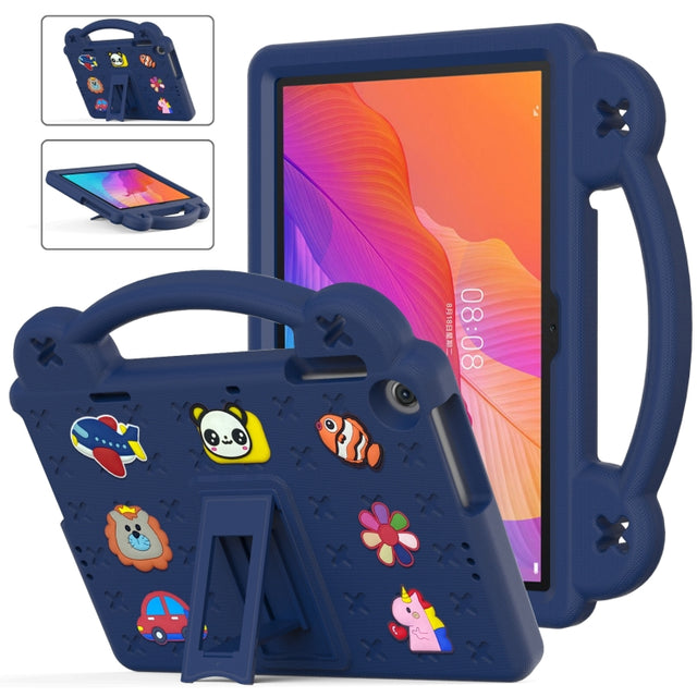 For Huawei MatePad T10S 10.1 / T10 9.7 / Honor Pad X8 10.1 Handle Kickstand Children EVA Shockproof Tablet Case(Navy Blue) - Honor by PMC TechLife | Online Shopping South Africa | PMC TechLife | Buy Now Pay Later Mobicred