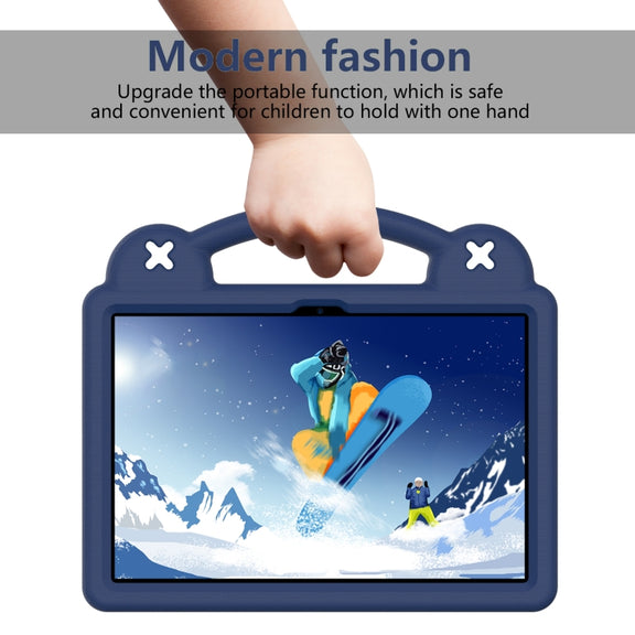 For Huawei MatePad T10S 10.1 / T10 9.7 / Honor Pad X8 10.1 Handle Kickstand Children EVA Shockproof Tablet Case(Navy Blue)
